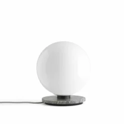 Menu TR Bulb, Table/Wall Lamp, Grey Marble W. Shiny Opal Bulb