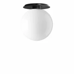 Menu TR Bulb, Ceiling/Wall Lamp, Black W. Shiny Opal Bulb