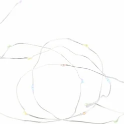 Sirius Knirke Multi Lyskæde 20L, Multi/Sølv