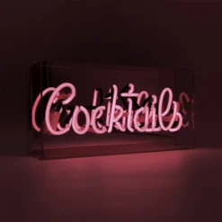 Loccomocean Acrylic Box Neon - Cocktails Pink