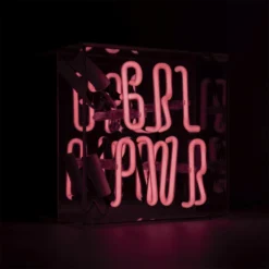 Loccomocean Mini Acrylic Box Neon - Girl Power - Pink