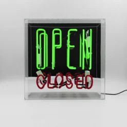 Loccomocean Large Acrylic Box Neon - Open / Closed