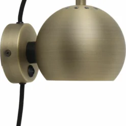 Frandsen Ball Væglampe Mat Antik Messing
