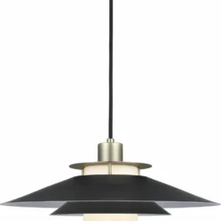 Halo Design Rivoli Pendel Ø40cm. Sort/messing