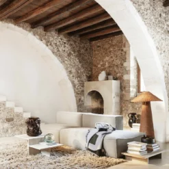 Ferm LIVING Dou Floor Lamp - Natural -Umage Salgsbutik 5704723268819 3