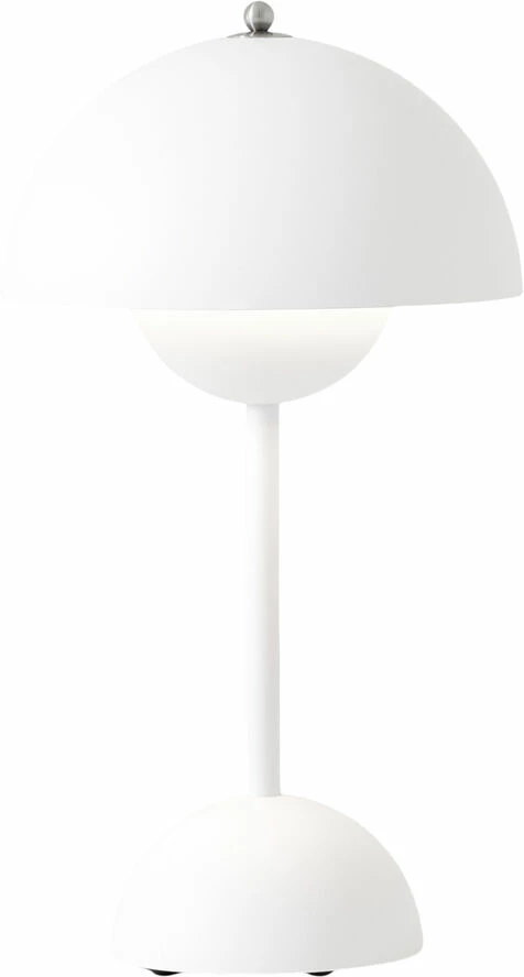 &Tradition Flowerpot Portable Lamp VP9, Matt White, Magnetic Charger 1 &Tradition Flowerpot Portable Lamp VP9, Matt White, Magnetic Charger