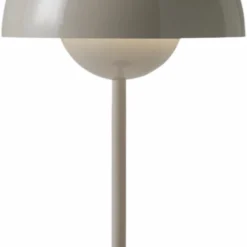 &Tradition Flowerpot Portable Lamp VP9, Grey Beige, Magnetic Charger