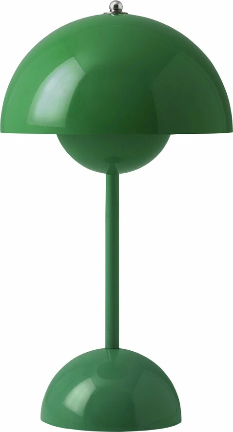 &Tradition Flowerpot Portable Lamp VP9, Signal Green, Magnetic Charger 1 &Tradition Flowerpot Portable Lamp VP9, Signal Green, Magnetic Charger