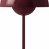 &Tradition Flowerpot Portable Lamp VP9, Dark Plum, Magnetic Charger