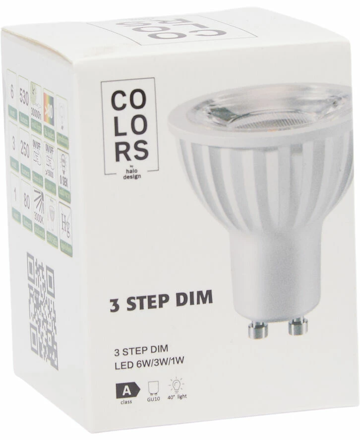 Watt A Lamp COLORS LED GU10 6W Dimmable 3-step 1 Watt A Lamp COLORS LED GU10 6W Dimmable 3-step