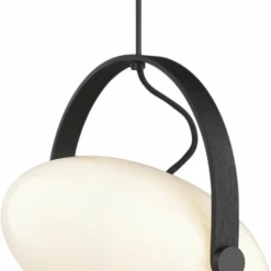 Halo Design D.C Pendel Ø26 E27, Opalic M. Eg-Sort