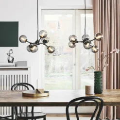 Halo Design ATOM Chandelier 6L G9 Sort/smoke Glas 7 Halo Design ATOM Chandelier 6L G9 Sort/smoke Glas -Umage Salgsbutik 5705639736553 4