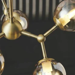 Halo Design Atom Mini Lysekrone Antik Messing 6xG9 -Umage Salgsbutik 5705639736560 2