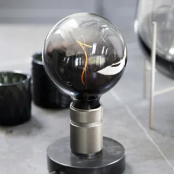 Halo Design HALO Bordlampe E27, Gun-Black / Marmor Fod -Umage Salgsbutik 5705639737017 2