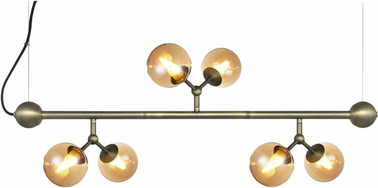 Halo Design Atom Langbord Mini Oxid Med 6 Glas 6XG9 2 Halo Design Atom Langbord Mini Oxid Med 6 Glas 6XG9 - Billede 2