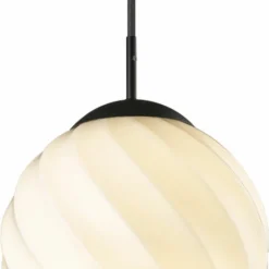 Halo Design Twist Pendel Ø25cm E27 Ball Opal -Sort