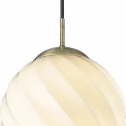 Halo Design Twist Pendel Ø25cm E27 Ball Antik Messing