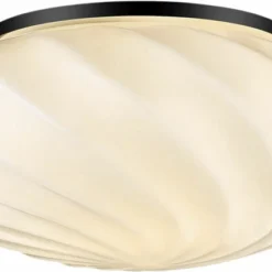 Halo Design Twist Væg/Loft Opal 1xG9 Sort Metal