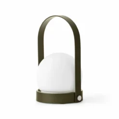 Menu Carrie Table Lamp, Portable, IP44, Olive