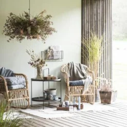 Ib Laursen Hængelampe Bambus Skærm Hvid Plastikledning -Umage Salgsbutik 5709898296070 3