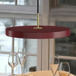Umage Asteria Ruby Red Ø 43x 14 Cm, 2.7m Cordset -Umage Salgsbutik 5710302021744 2