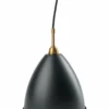Gubi BL9M Pendantcharcoal Black/brass