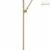 Gubi BL3 Floor Lamp - Dia.16 Brass Base Bone China Shade