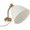 Gubi BL7 Wall Lamp Bone China/brass Switch On Backplate