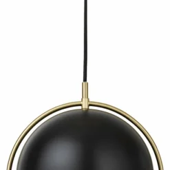 Gubi Multi-Lite Pendant - Small, Brass Base, EU Black Semi Matt -Umage Salgsbutik 5710902838896 2
