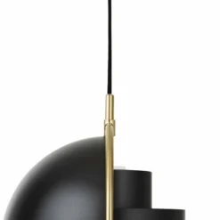 Gubi Multi-Lite Pendant - Small, Brass Base, EU Black Semi Matt -Umage Salgsbutik 5710902838896 3