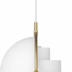 Gubi Multi-Lite Pendant - Small, Brass Base, EU White Semi Matt -Umage Salgsbutik 5710902839510 2