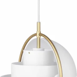 Gubi Multi-Lite Pendant - Small, Brass Base, EU White Semi Matt -Umage Salgsbutik 5710902839510 3