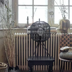 Bloomingville Bord Lampe, Sort, Metal