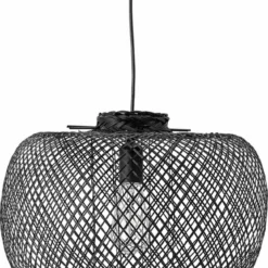Bloomingville Pendant Lamp, Black, Bamboo