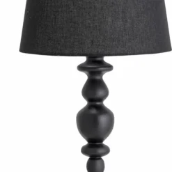 Bloomingville Bordlampe, Sort, Gummitræ