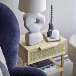 Bloomingville Cathy Bordlampe, Hvid, Stentøj -Umage Salgsbutik 5711173271443 3