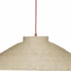 Hübsch Chand Ceiling Light Trapeze Red/Natural