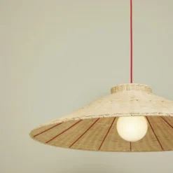 Hübsch Chand Ceiling Light Trapeze Red/Natural -Umage Salgsbutik 5712772125991 5