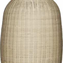 Hübsch Chand Ceiling Light Oval Natural/Black