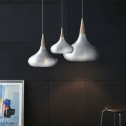 Fritz Hansen Orient™ P2, Aluminium/Oak -Umage Salgsbutik 9917 Orient20Aluminium20 20Pendant 1