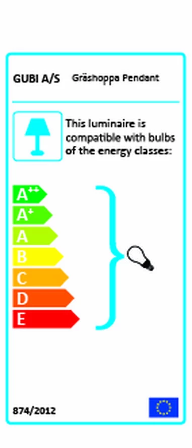 Gubi Grossman Gräshoppa Pendel 2 Gubi Grossman Gräshoppa Pendel - Billede 2