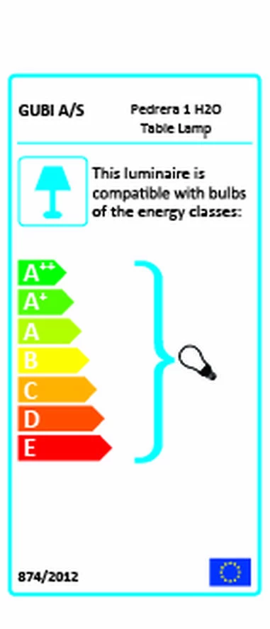 Gubi Pedrera PD1 H2O Bordlampe 3 Gubi Pedrera PD1 H2O Bordlampe - Billede 3
