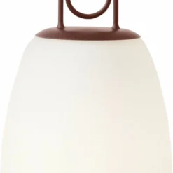 &Tradition Lucca SC51, Maroon, Outdoor Portable Lamp, Dimmable, Opal Glass/ Maroo