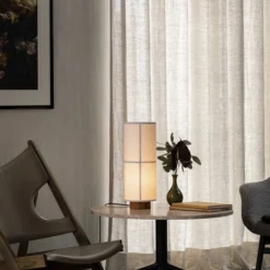 Menu Hashira Table Lamp, Ø18, Raw 10 Menu Hashira Table Lamp, Ø18, Raw -Umage Salgsbutik MENU Hashira Tablelamp Knittingchair