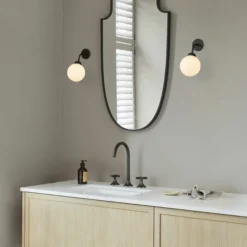 Nuura Apiales Wall Hard-wired, Satin Black / Opal